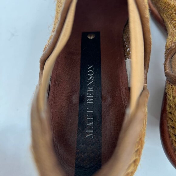 Matt Bernson Brown Woven Raffia Ankle Booties | Size 7 - Picture 11 of 11